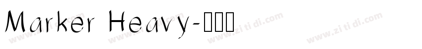 Marker Heavy字体转换